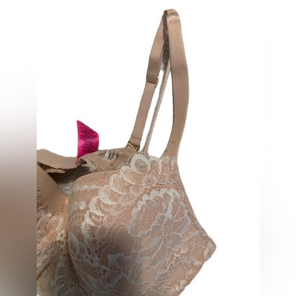 La Senza pale pink Lace Underwire lightly Padded So Free Bra Size 36B - Picture 2 of 7